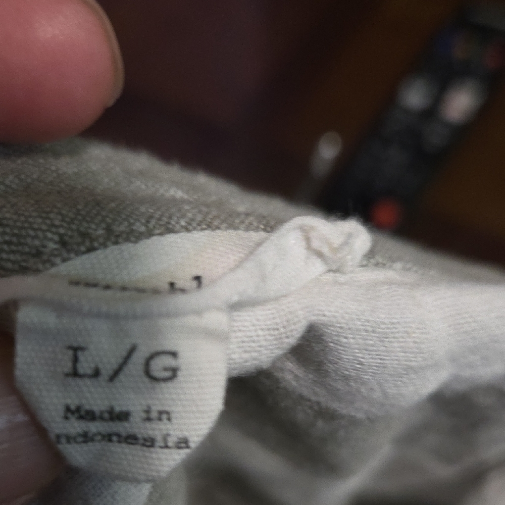 beachlunchlounge Gray and White Striped Sleeveless Shirt - Picture 4 of 4